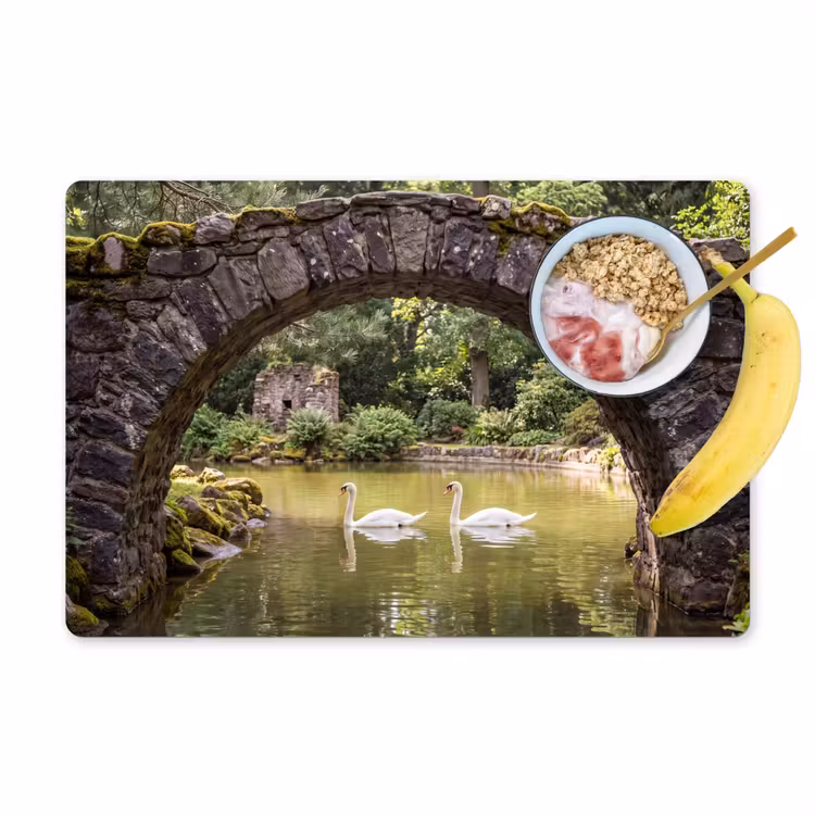 Placemat - 6 stuks - Vogel - Water - Natuur — 1