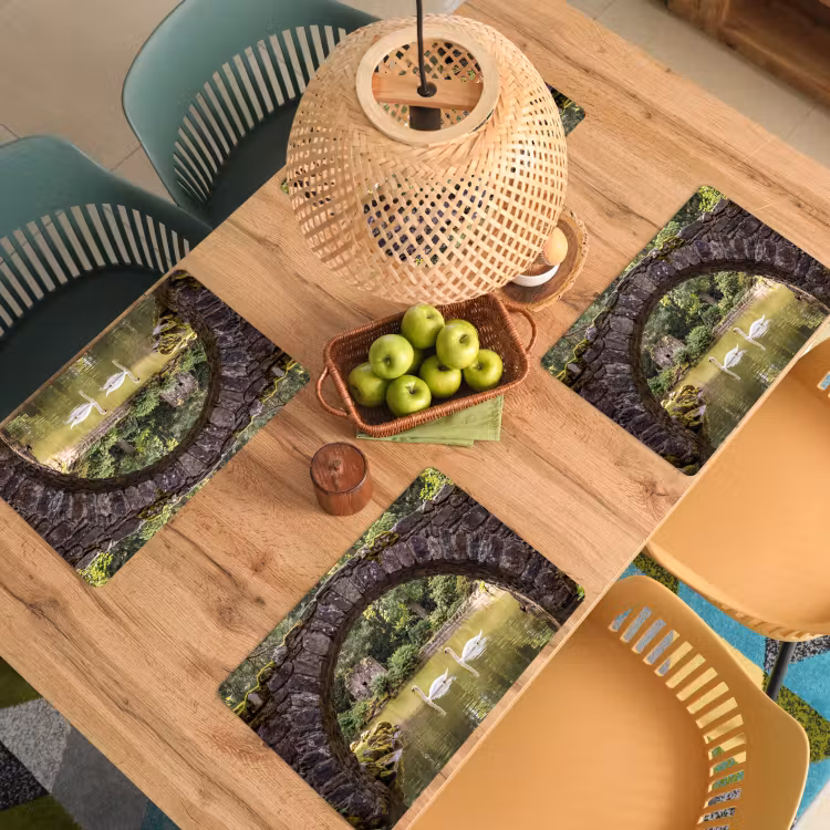 Placemat - 6 stuks - Vogel - Water - Natuur — 4
