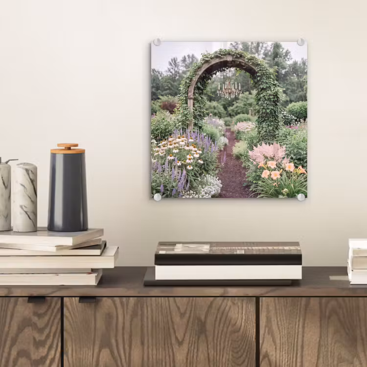 Glas schilderij - Boog - Tuin - Natuur — 2