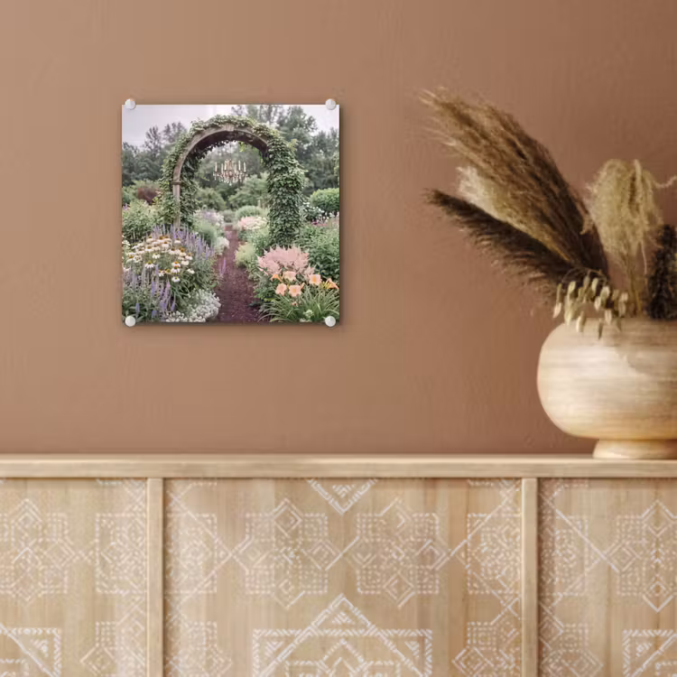 Glas schilderij - Boog - Tuin - Natuur — 6