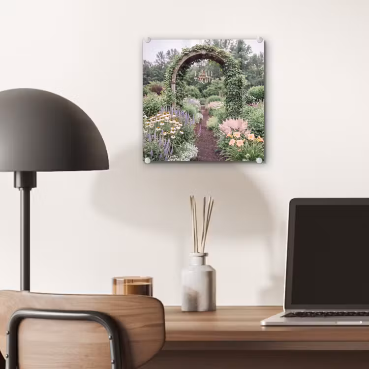 Glas schilderij - Boog - Tuin - Natuur — 7