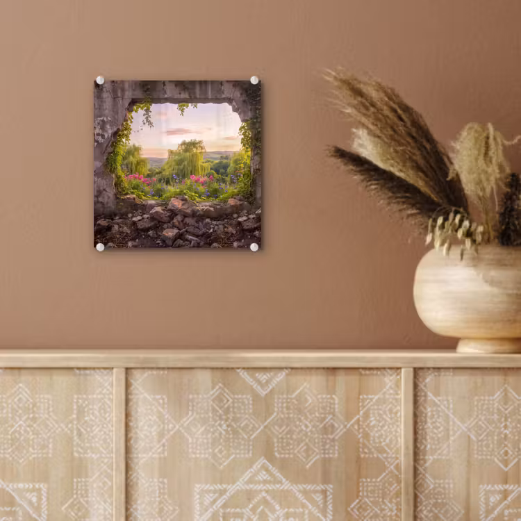 Glas schilderij - Muur - Natuur - Bloemen — 6