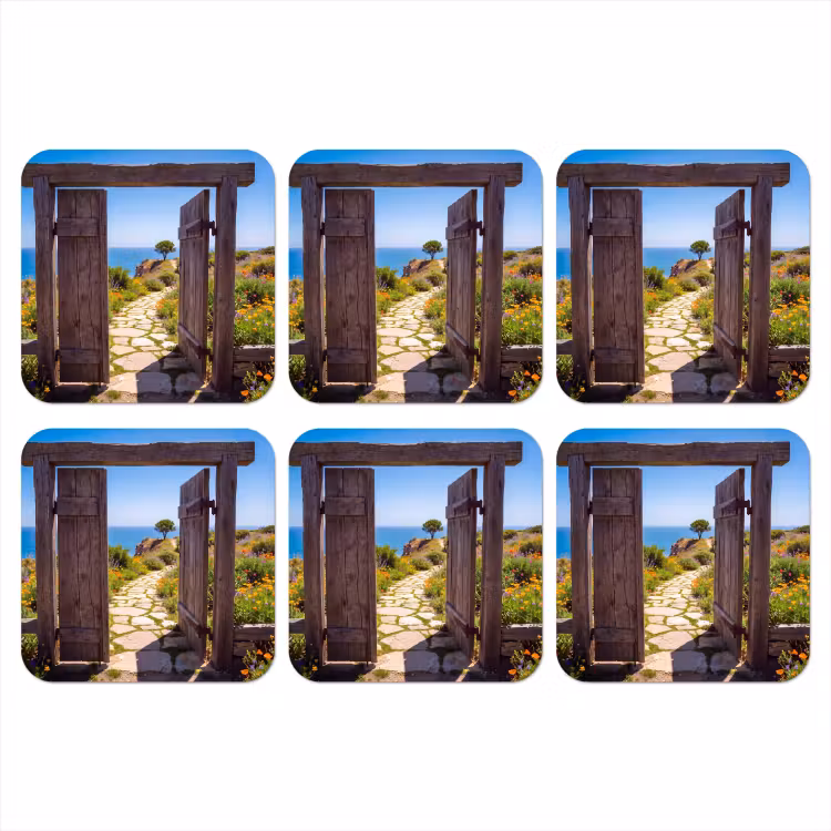 Onderzetter - Poort - Pad - Zee — 1