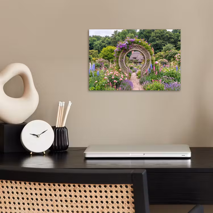 Poster - Tuin - Boog - Bloemen — 2