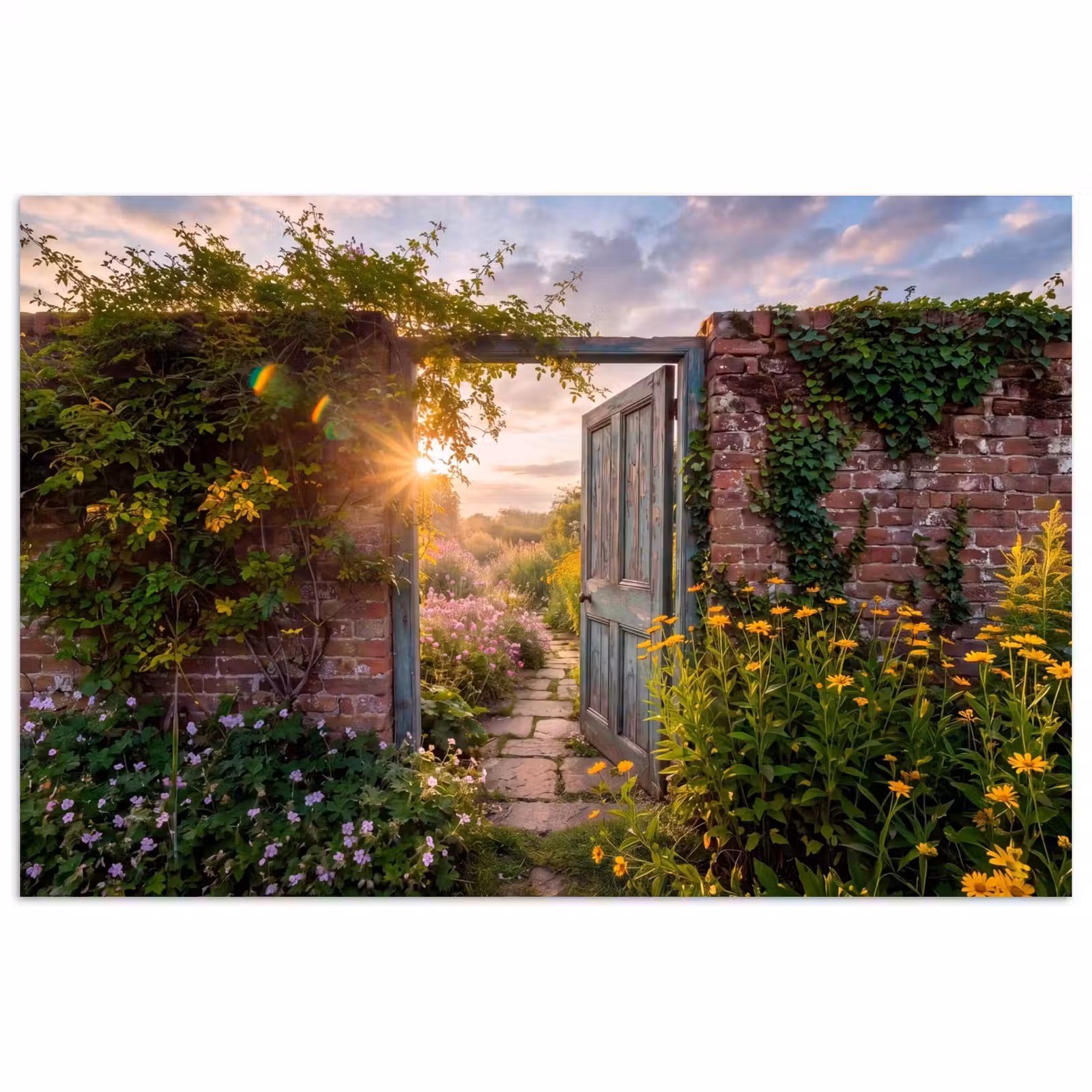 Poster - Deur - Tuin - Natuur — 1
