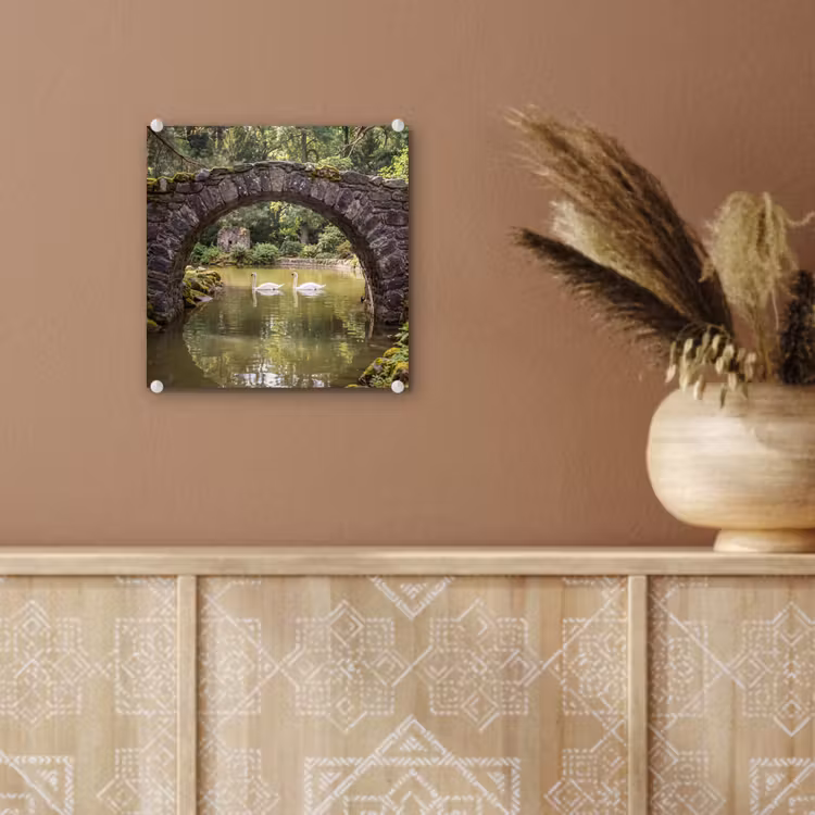 Glas schilderij - Vogel - Water - Natuur — 6
