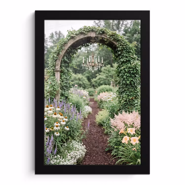 Poster met lijst - Boog - Tuin - Natuur — 1