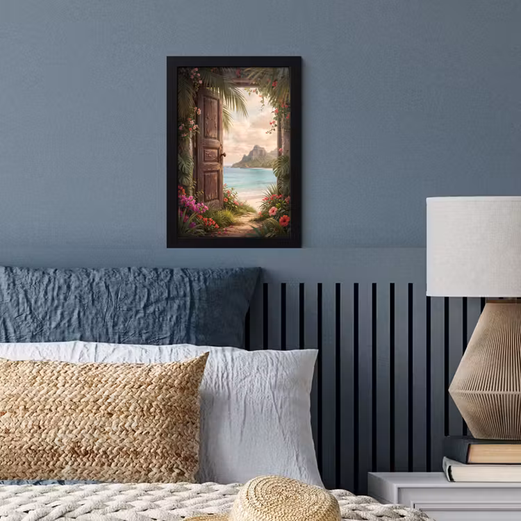 Poster met lijst - Deur - Strand - Natuur — 4