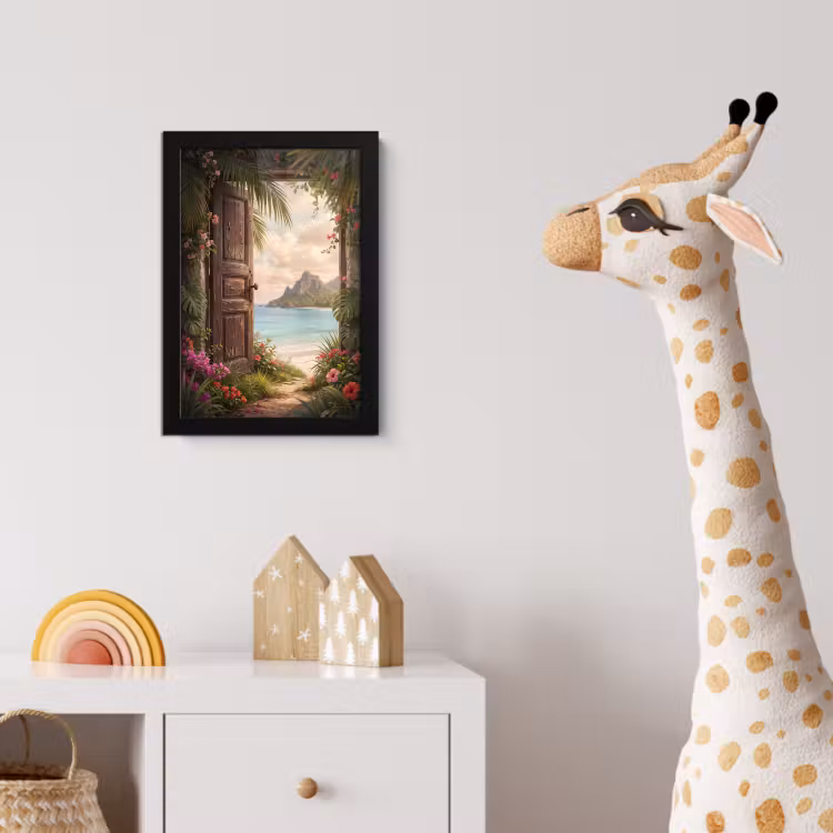 Poster met lijst - Deur - Strand - Natuur — 5