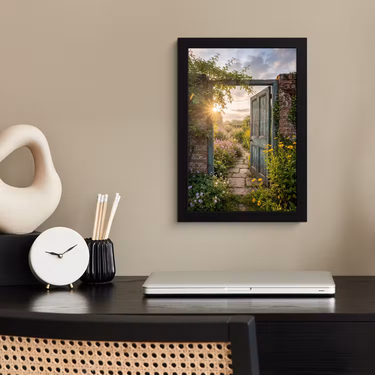 Poster met lijst - Deur - Tuin - Natuur — 3