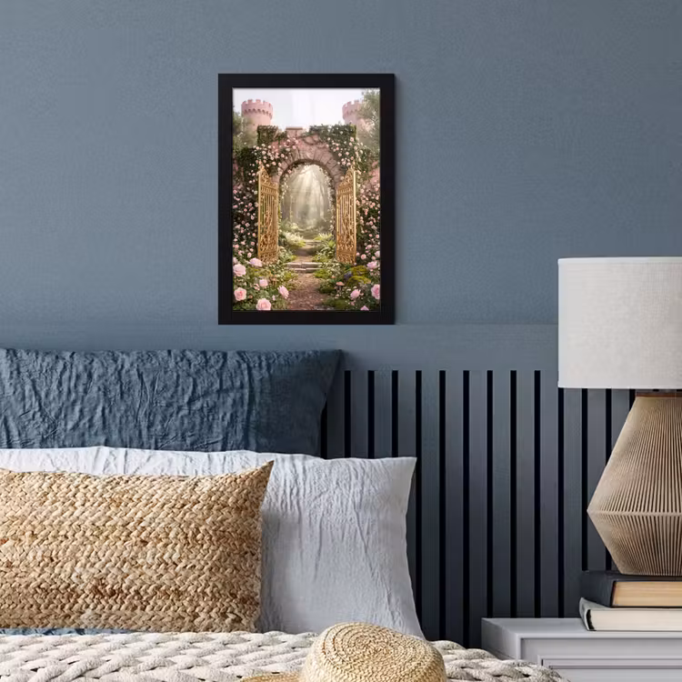 Poster met lijst - Poort - Bloemen - Sprookje — 4