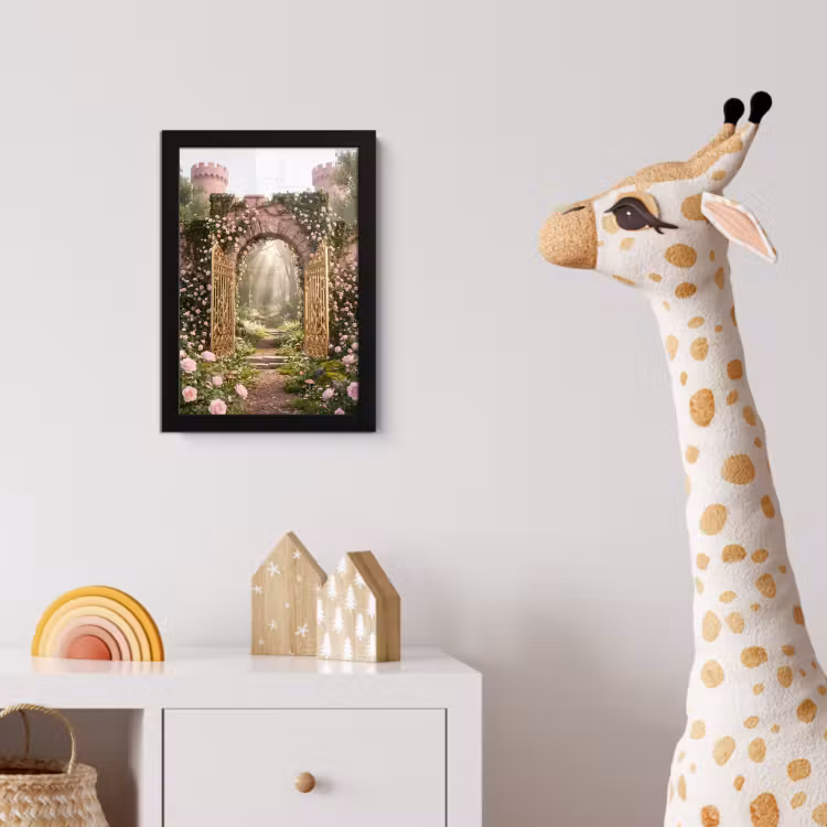 Poster met lijst - Poort - Bloemen - Sprookje — 5
