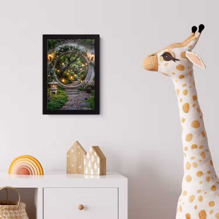 Poster met lijst - Poort - Tuin - Verlichting — 5