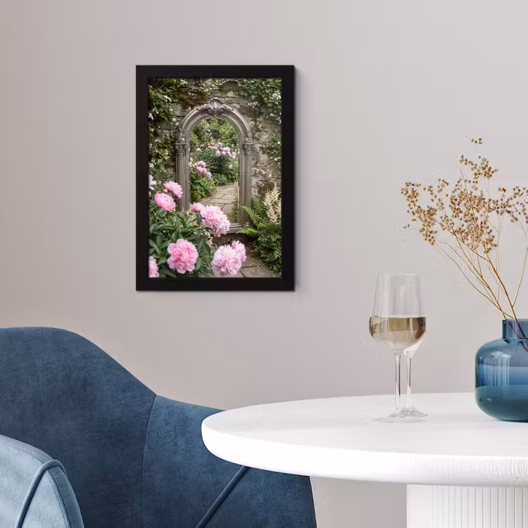 Poster met lijst - Spiegel - Tuin - Bloemen — 2