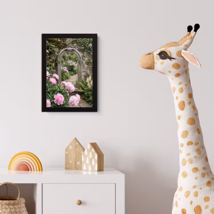 Poster met lijst - Spiegel - Tuin - Bloemen — 5