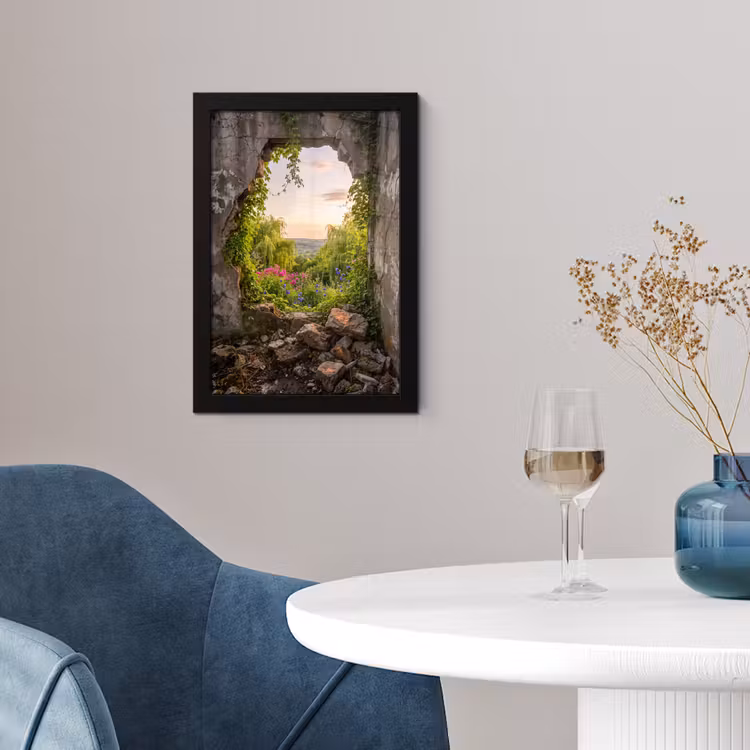 Poster met lijst - Muur - Natuur - Bloemen — 2