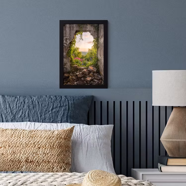 Poster met lijst - Muur - Natuur - Bloemen — 4