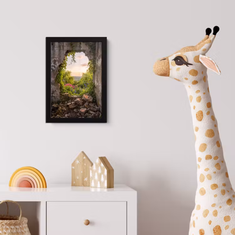 Poster met lijst - Muur - Natuur - Bloemen — 5