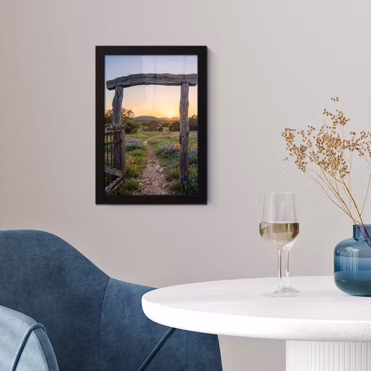 Poster met lijst - Poort - Bloemen - Natuur — 2