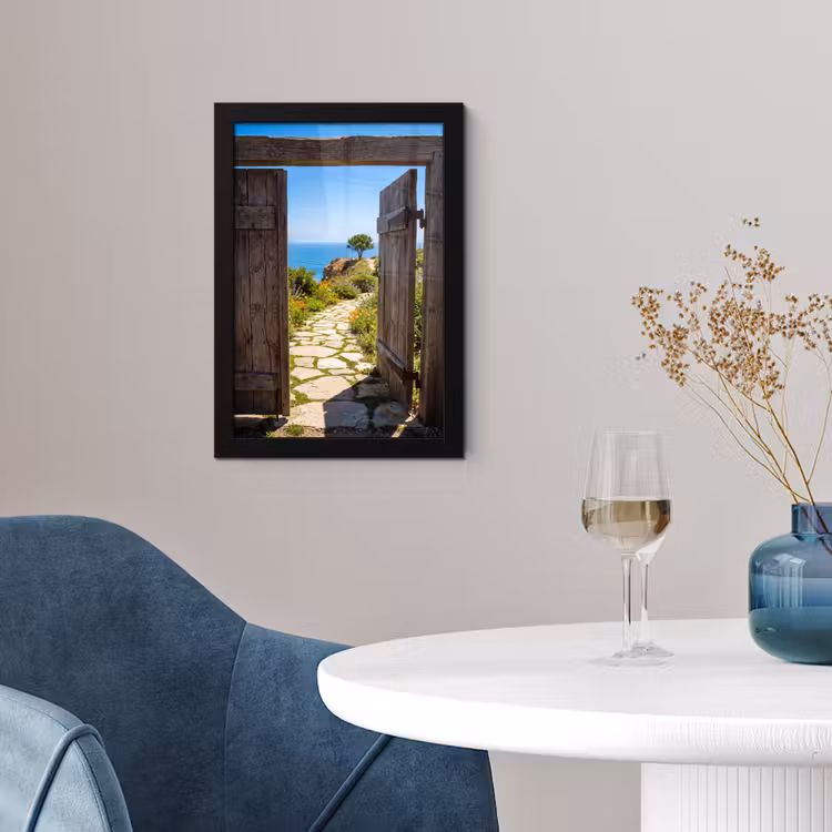 Poster met lijst - Poort - Pad - Zee — 2