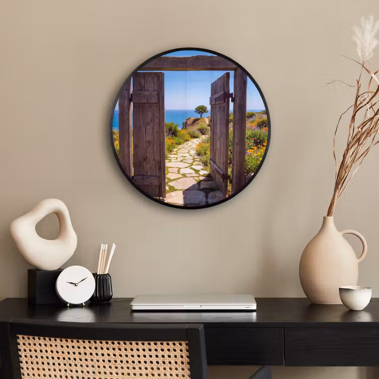 Ronde fotolijst - Poort - Pad - Zee — 3