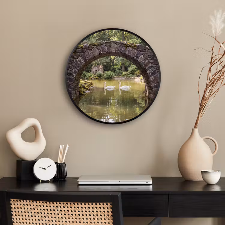 Ronde fotolijst - Vogel - Water - Natuur — 3