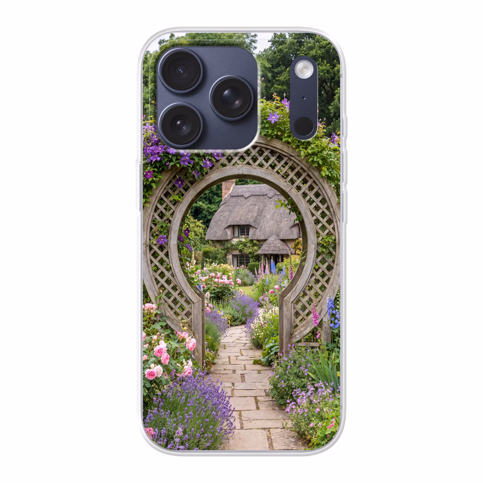 Telefoonhoesje - Tuin - Boog - Bloemen — 1