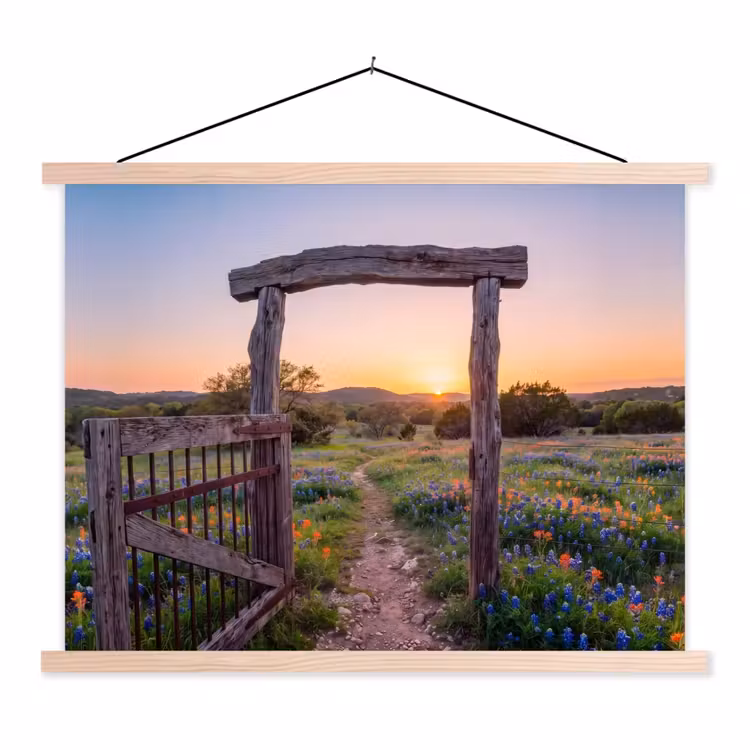 Schoolplaat - Poort - Bloemen - Natuur — 1