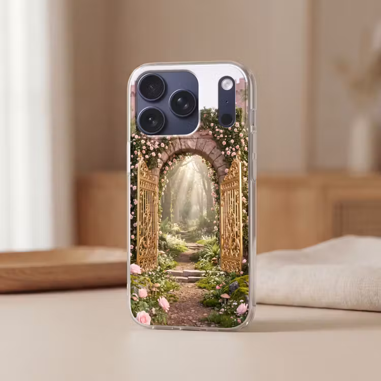 Telefoonhoesje - Poort - Bloemen - Sprookje — 3
