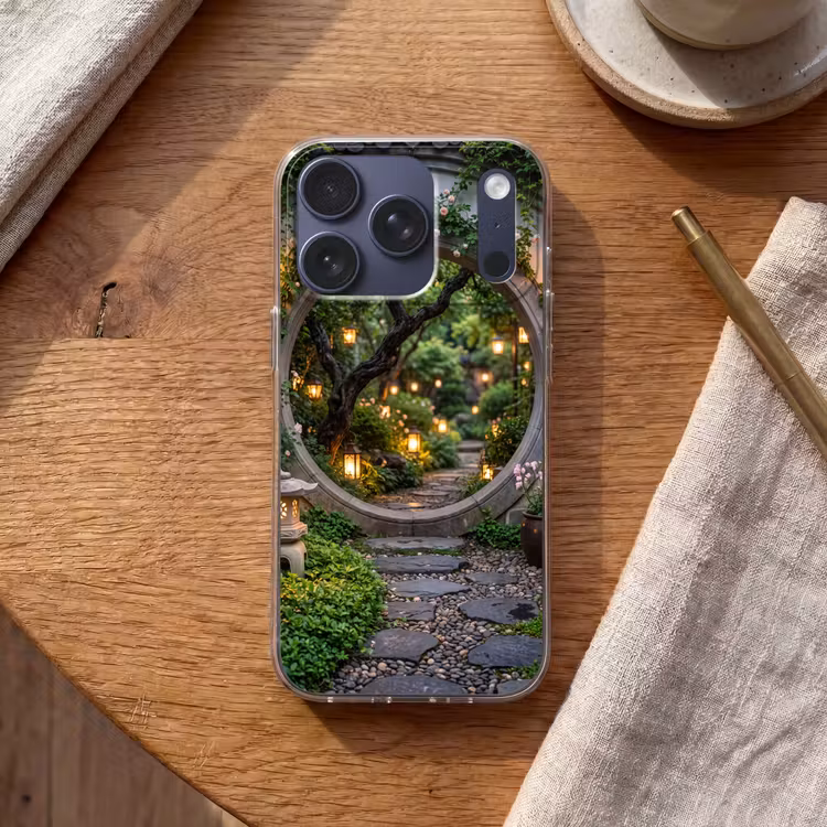 Telefoonhoesje - Poort - Tuin - Verlichting — 2