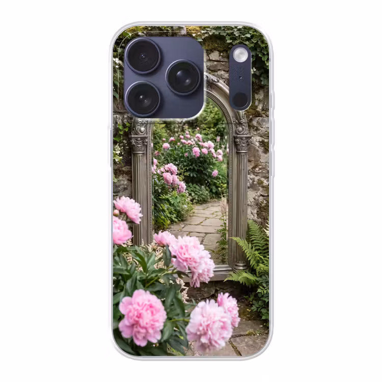 Telefoonhoesje - Spiegel - Tuin - Bloemen — 1