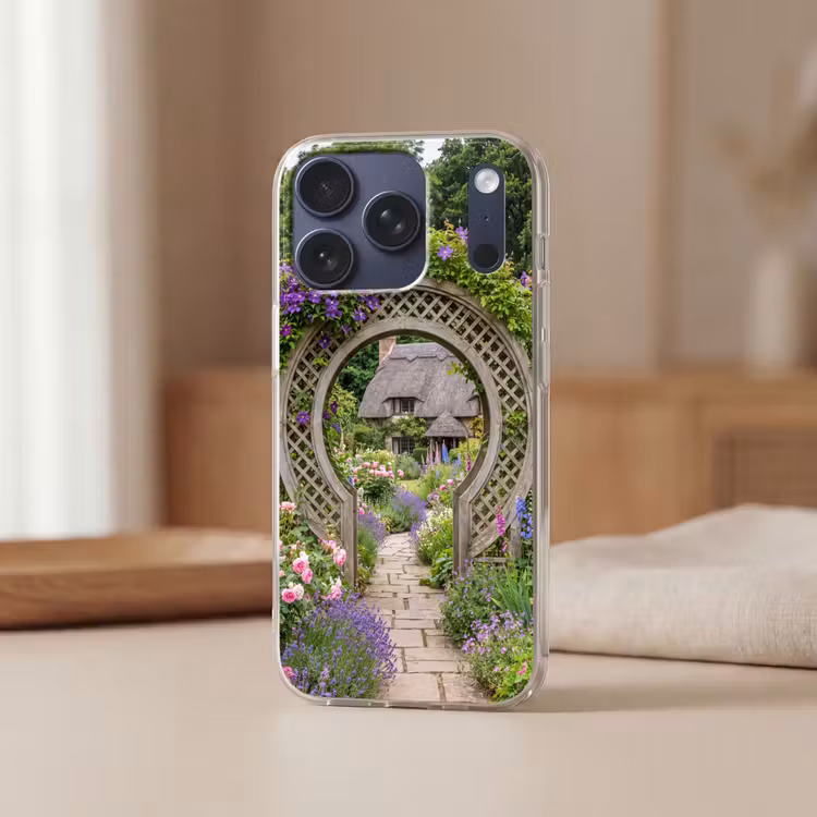Telefoonhoesje - Tuin - Boog - Bloemen — 3