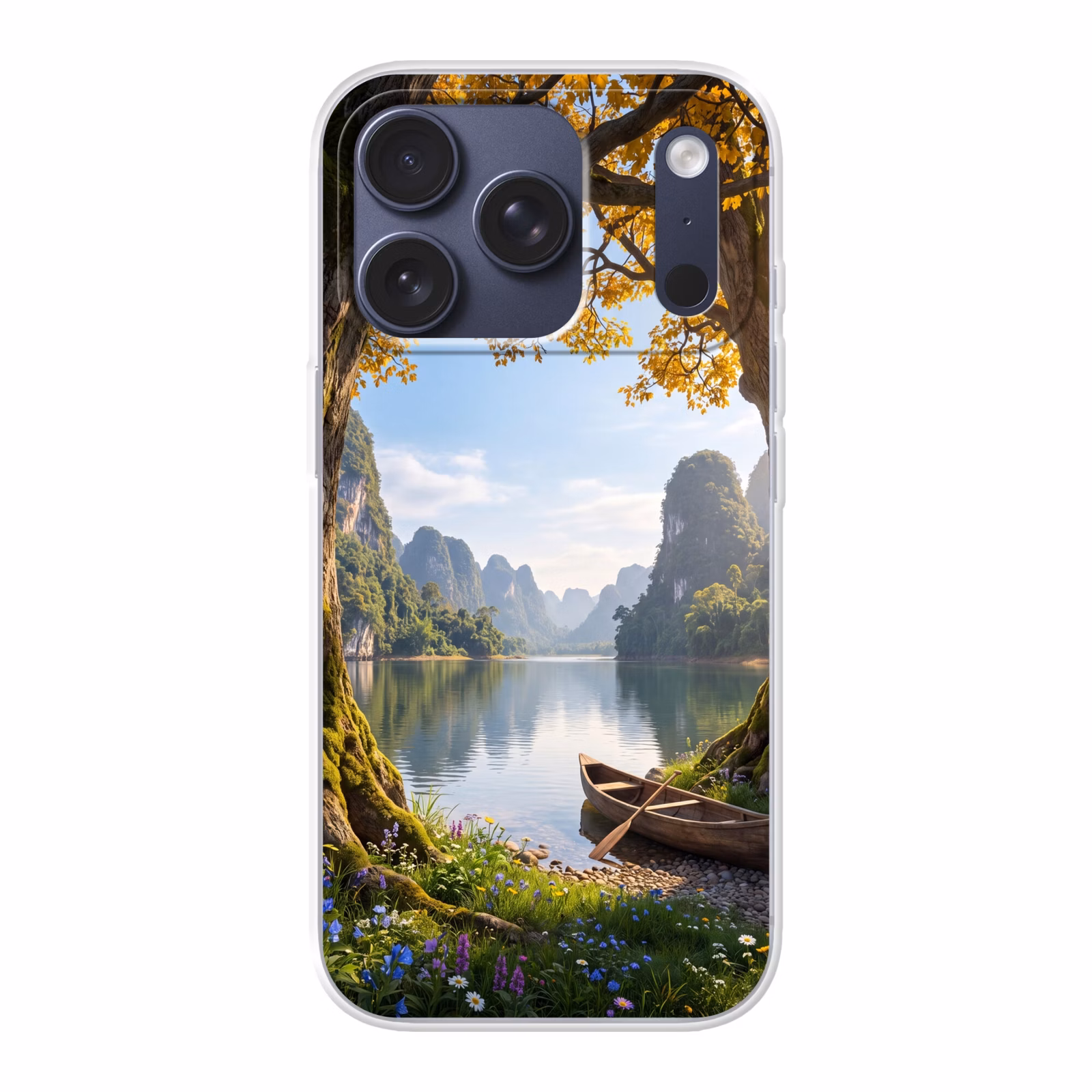 Telefoonhoesje - Natuur - Meer - Bergen — 1