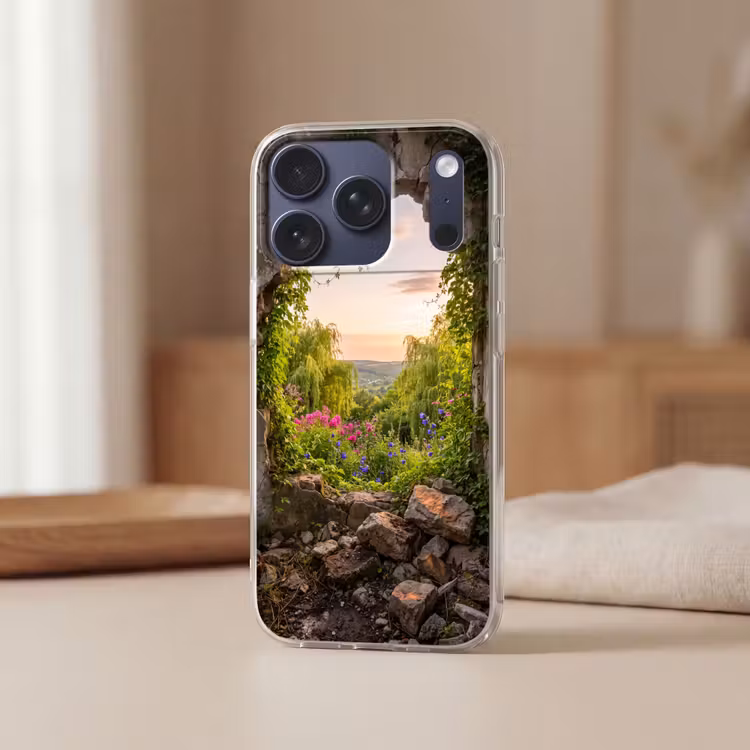 Telefoonhoesje - Muur - Natuur - Bloemen — 3
