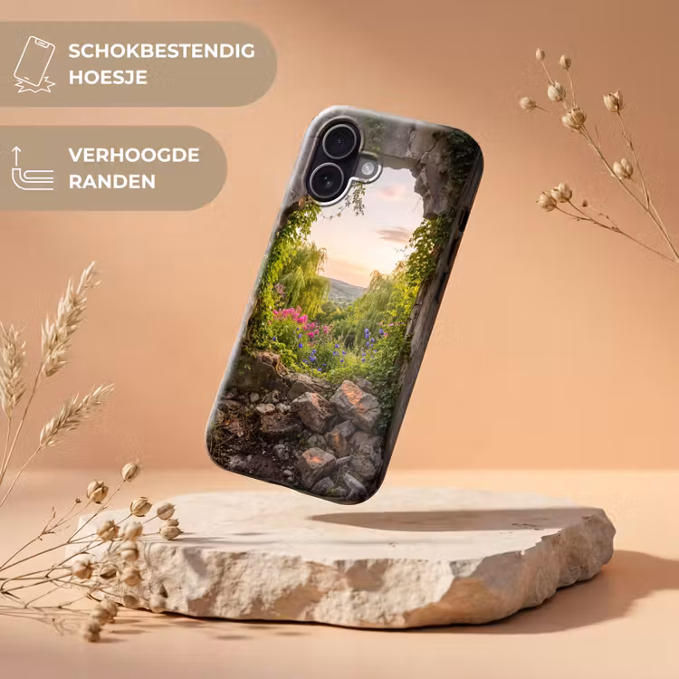 Telefoonhoesje Toughcase - Muur - Natuur - Bloemen — 5