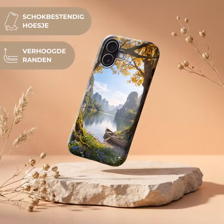 Telefoonhoesje Toughcase - Natuur - Meer - Bergen — 5