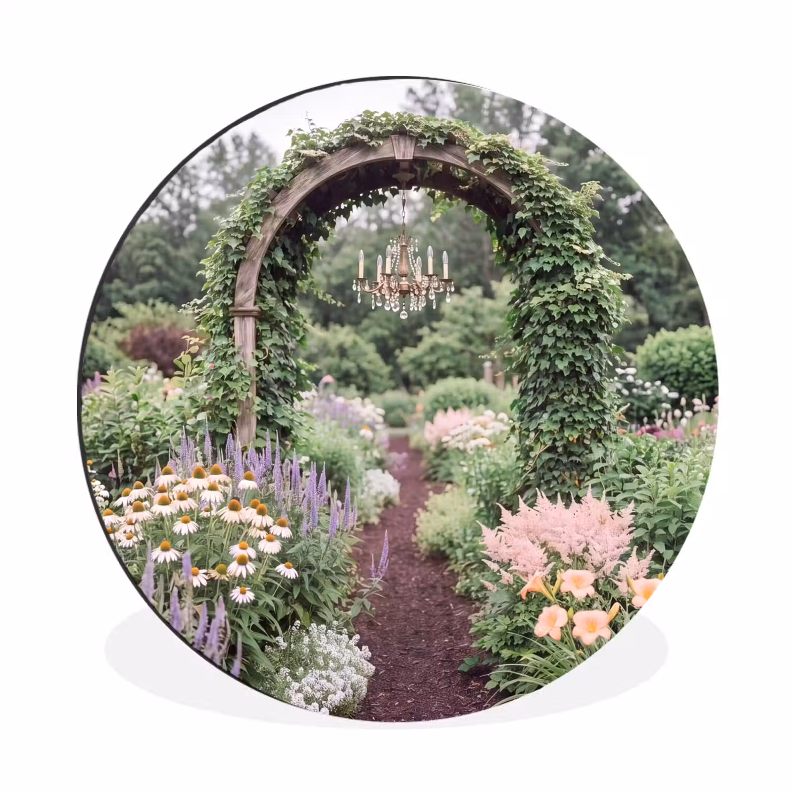 Muurcirkel aluminium - Boog - Tuin - Natuur — 1