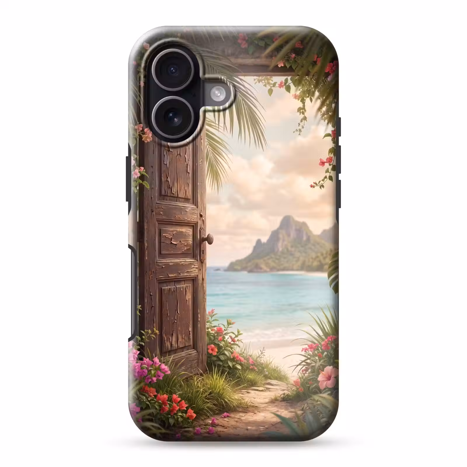 Telefoonhoesje Toughcase - Deur - Strand - Natuur — 1
