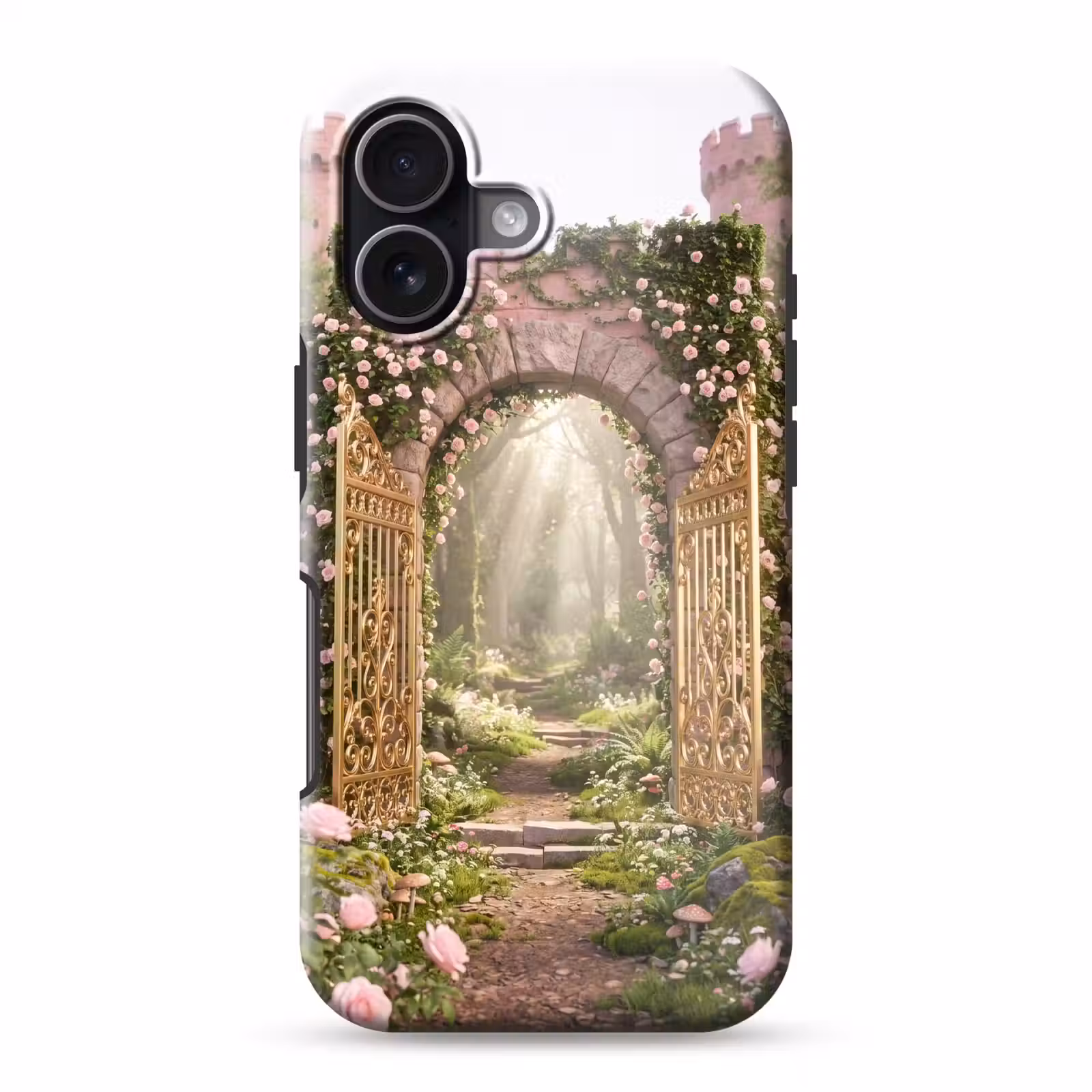 Telefoonhoesje Toughcase - Poort - Bloemen - Sprookje — 1