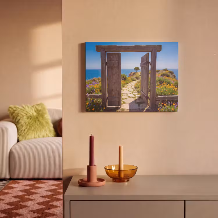 Akoestisch schilderij - Poort - Pad - Zee — 2