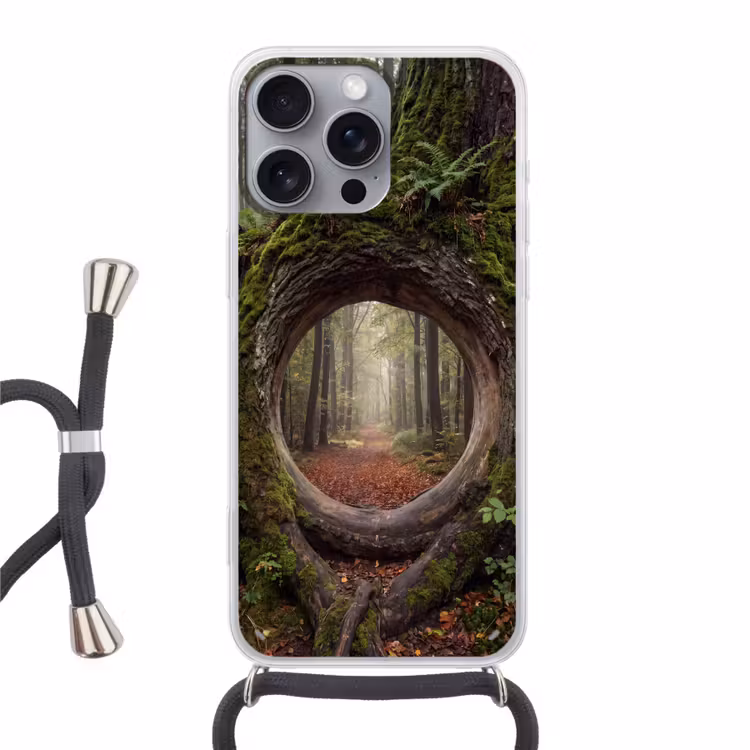 Telefoonhoesje met koord - Boom - Bos - Natuur — 1