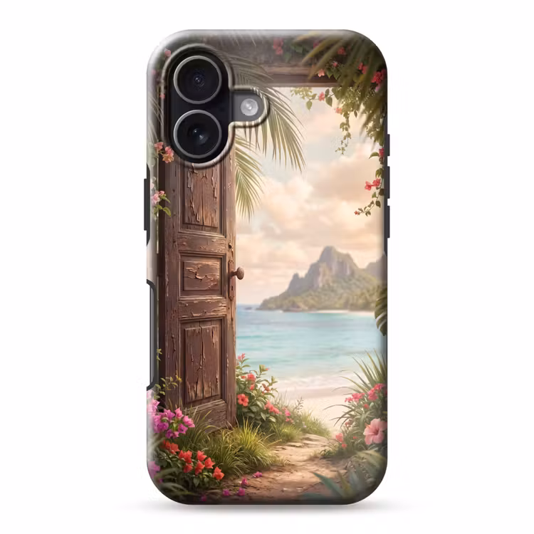 Telefoonhoesje Toughcase - Deur - Strand - Natuur — 1