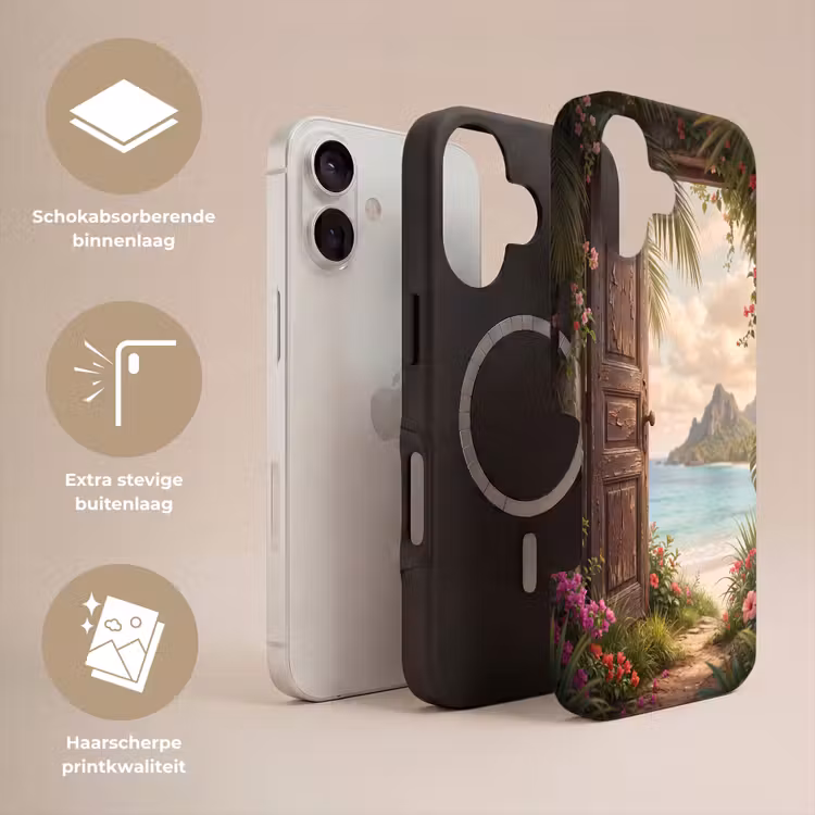 Telefoonhoesje Toughcase - Deur - Strand - Natuur — 3