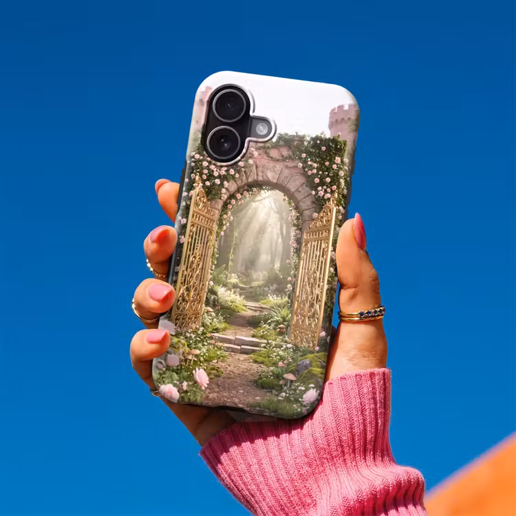 Telefoonhoesje Toughcase - Poort - Bloemen - Sprookje — 2