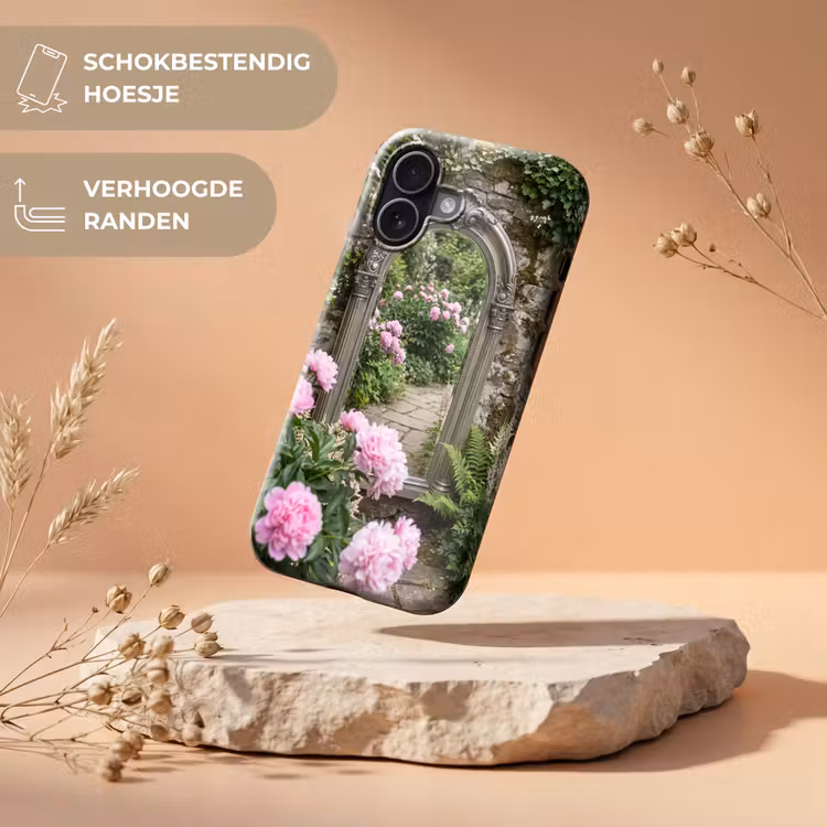 Telefoonhoesje Toughcase - Spiegel - Tuin - Bloemen — 5