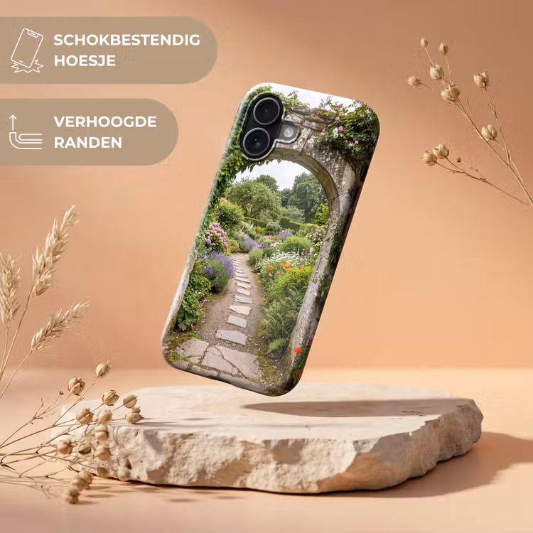 Telefoonhoesje Toughcase - Tuin - Bloemen - Pad — 5