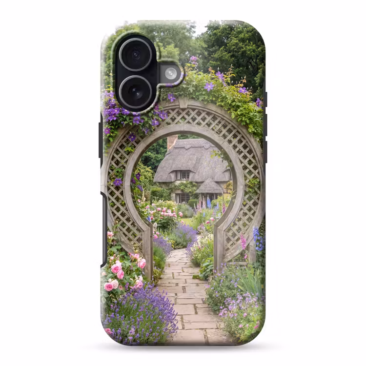 Telefoonhoesje Toughcase - Tuin - Boog - Bloemen — 1