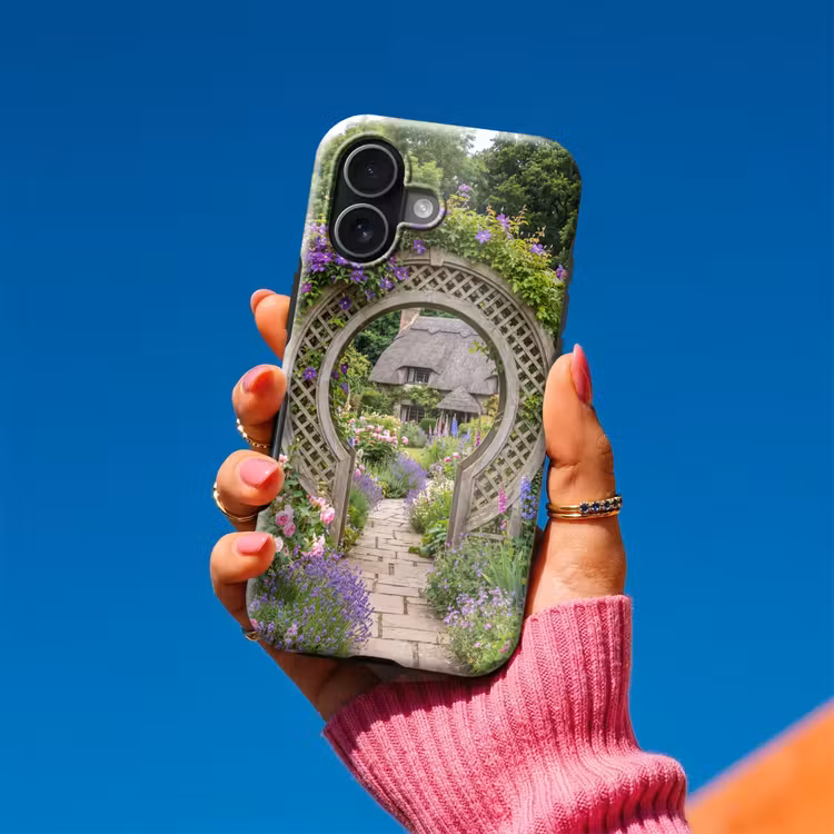Telefoonhoesje Toughcase - Tuin - Boog - Bloemen — 2