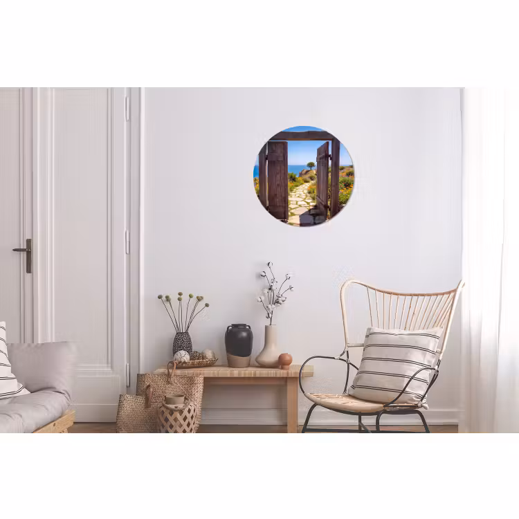 Muurcirkel aluminium - Poort - Pad - Zee — 2