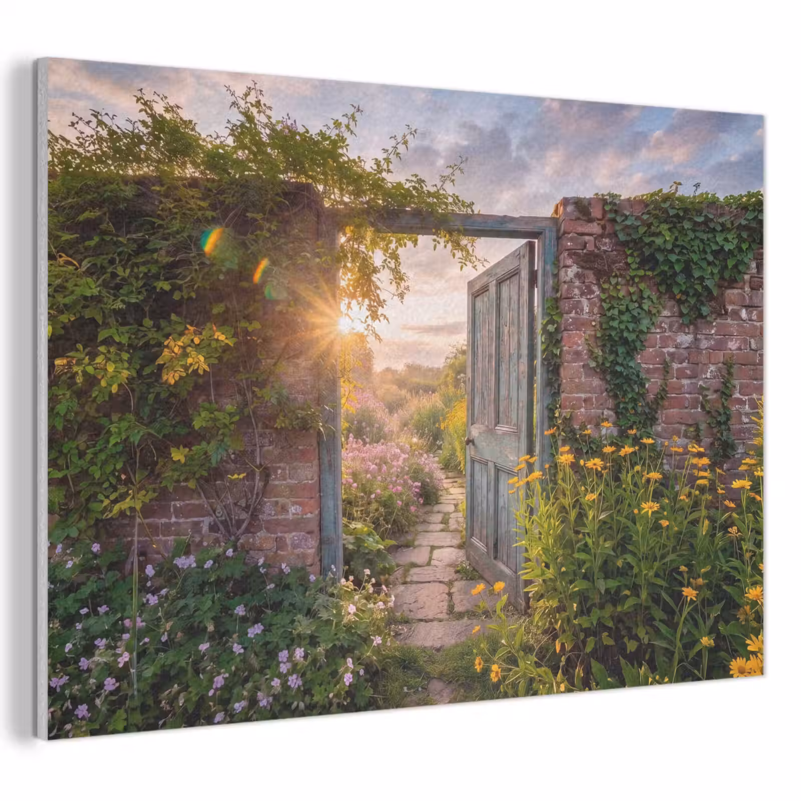 Akoestisch schilderij - Deur - Tuin - Natuur — 1